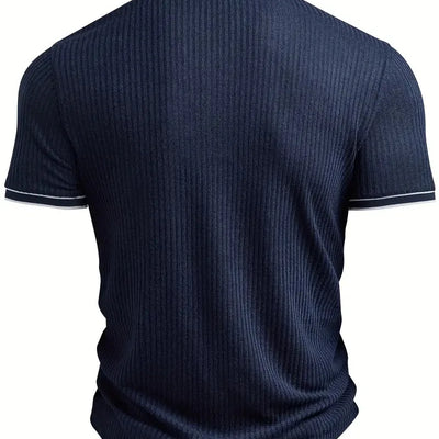Men's Polo Short-sleeved Shirt Solid Color For Men Business Casual And Trendy Summer New Men's Short-sleeved Polo Shirt