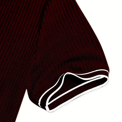 Men's Polo Short-sleeved Shirt Solid Color For Men Business Casual And Trendy Summer New Men's Short-sleeved Polo Shirt