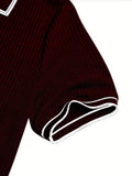 Men's Polo Short-sleeved Shirt Solid Color For Men Business Casual And Trendy Summer New Men's Short-sleeved Polo Shirt