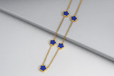 Hot Selling Stainless Steel Pendant Necklace With Five Leaf Flower