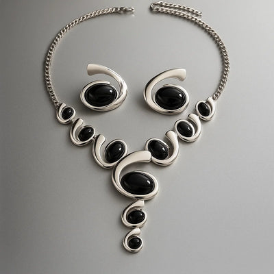 Long Oval Snail Pendant Necklace Women Fashion Jewelry Hot Chains Girls Earring