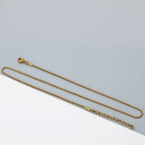 1.2mm Simple Stainless Steel Box Chain Necklace Gold Colour Men Women Jewelry Trend Accessories