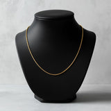 1.2mm Simple Stainless Steel Box Chain Necklace Gold Colour Men Women Jewelry Trend Accessories