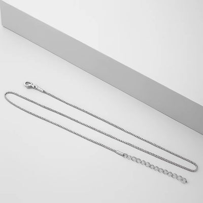 1.2mm Simple Stainless Steel Box Chain Necklace Gold Colour Men Women Jewelry Trend Accessories