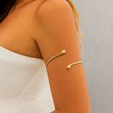 Lacteo Geometric Twisted Cuff Bracelet Women Water Drop Bangles
