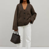 Warm Waist Tight Soft Glutinous Sweater Coat