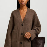 Warm Waist Tight Soft Glutinous Sweater Coat