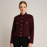 Personalized Stand Collar Single-breasted Short Jacket