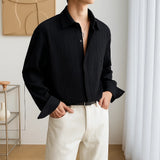 Men's Clothing Shirts Long Sleeve New Fashion Turn-down Collar Simple Comfortable Versatile Selling Versatile