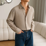 Men's Clothing Shirts Long Sleeve New Fashion Turn-down Collar Simple Comfortable Versatile Selling Versatile