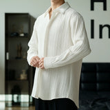 Men's Clothing Shirts Long Sleeve New Fashion Turn-down Collar Simple Comfortable Versatile Selling Versatile