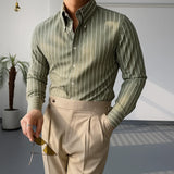 Long Sleeve Shirt Loose Fit Casual Summer Top For Men