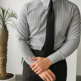 Long Sleeve Shirt Loose Fit Casual Summer Top For Men
