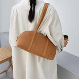 Faux Suede Small Top Handle Handbag Retro Winter Autumn Underarm Bag Small Handbag for Women Travel Shopping Daily Work