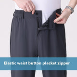 Elastic Waist Straight Dad Sports Pants