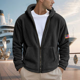 Zipper Hooded Sweatshirt Loose Double-sided Bejirog Sweater