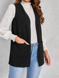 European And American Style Women New Knit Casual Cardigan Sleeveless